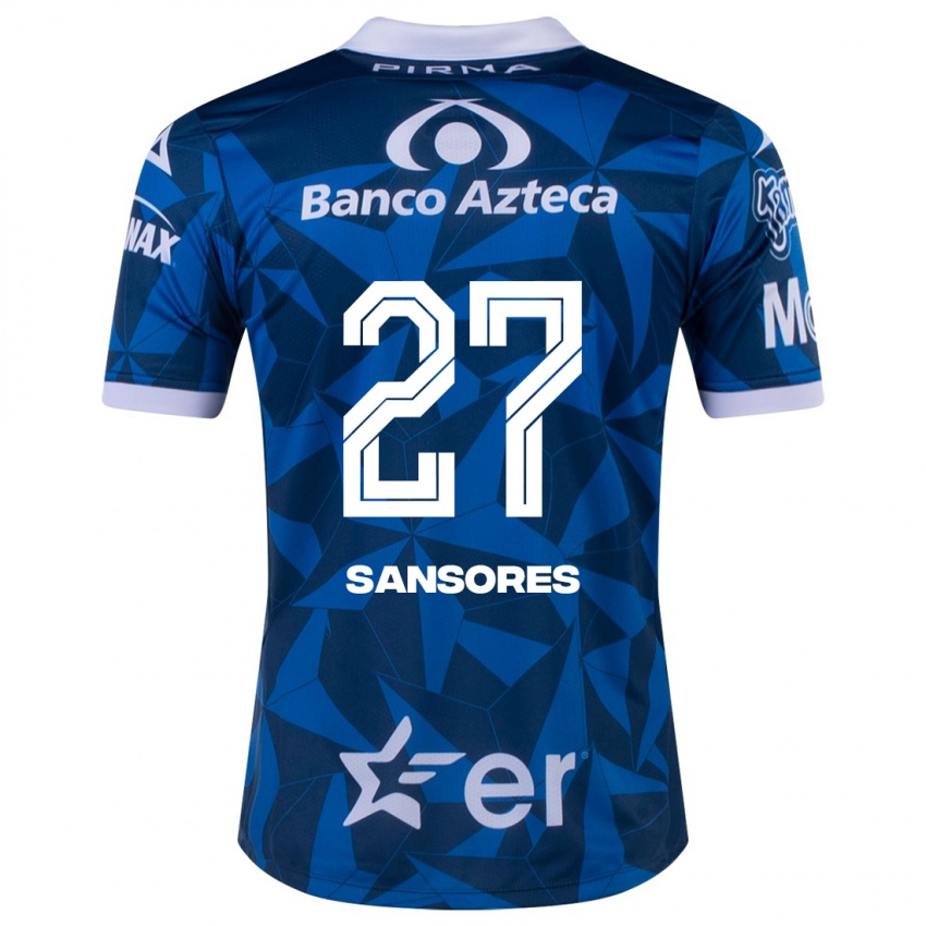 Herren Miguel Sansores #27 Blau Auswärtstrikot Trikot 2023/24 T-Shirt Schweiz
