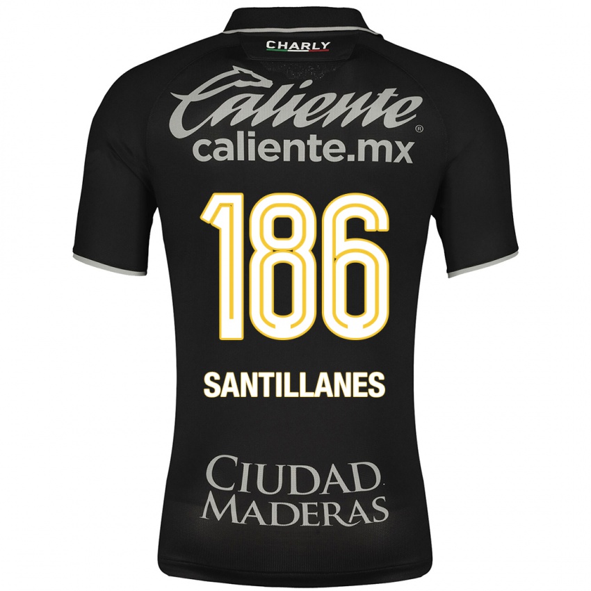 Herren Antonio Santillanes #186 Schwarz Auswärtstrikot Trikot 2023/24 T-Shirt Schweiz