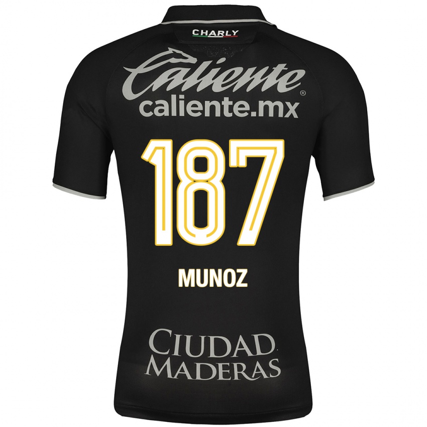 Herren Diego Muñoz #187 Schwarz Auswärtstrikot Trikot 2023/24 T-Shirt Schweiz