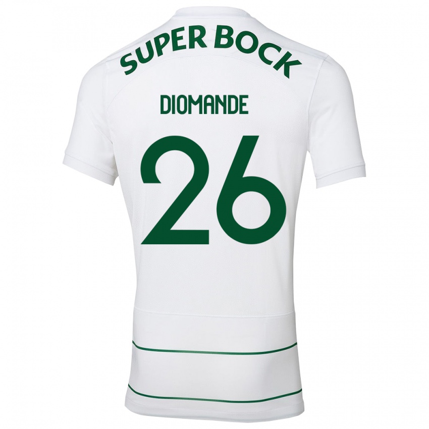 Herren Ousmane Diomande #26 Weiß Auswärtstrikot Trikot 2023/24 T-Shirt Schweiz