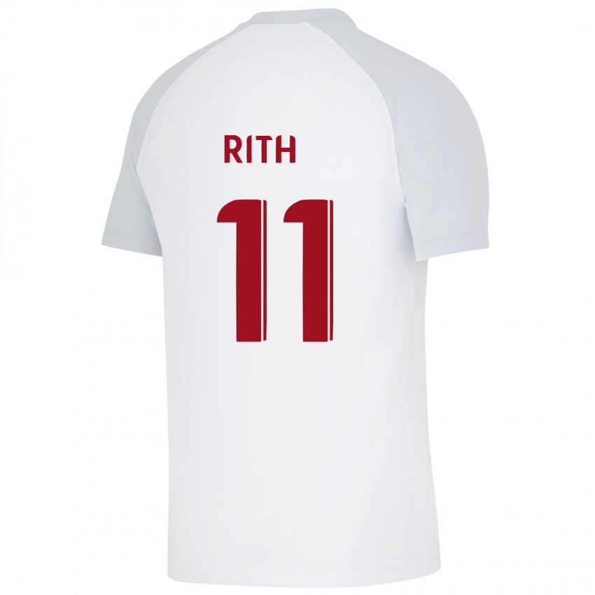 Herren Monique Rith #11 Weiß Auswärtstrikot Trikot 2023/24 T-Shirt Schweiz