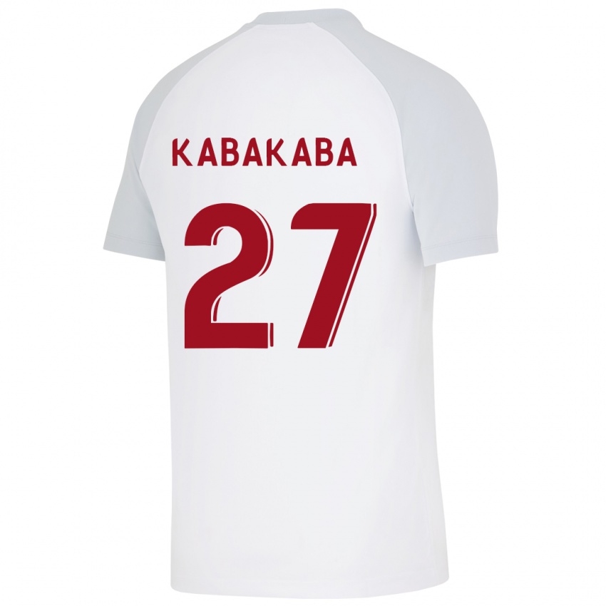 Herren Naomie Kabakaba #27 Weiß Auswärtstrikot Trikot 2023/24 T-Shirt Schweiz