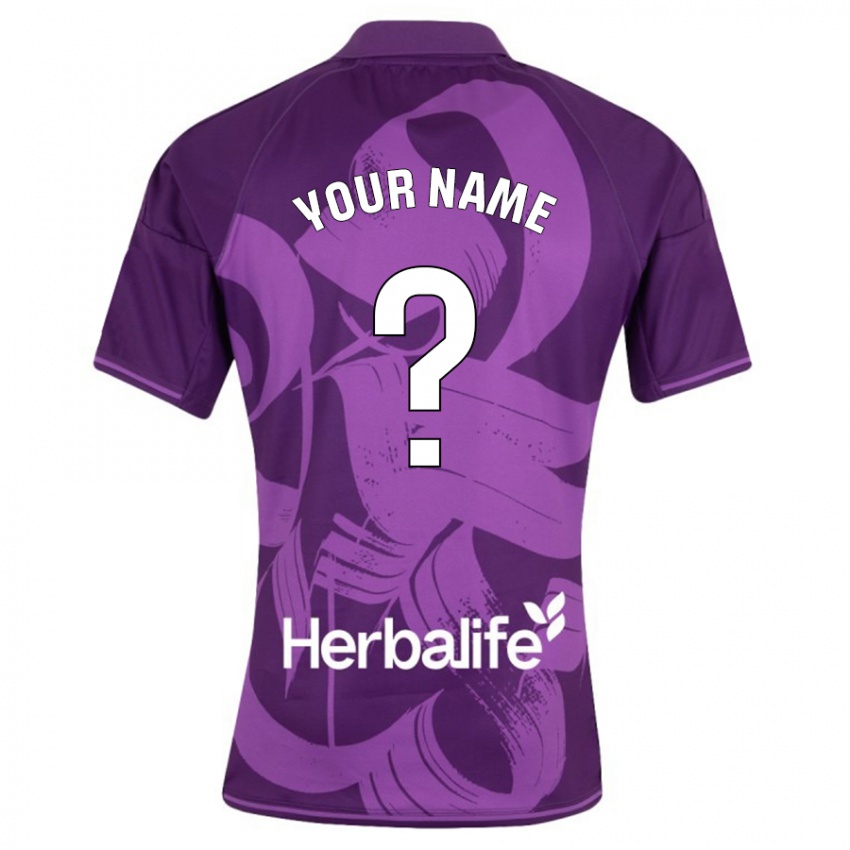 Herren Ihren Namen #0 Violett Auswärtstrikot Trikot 2023/24 T-Shirt Schweiz