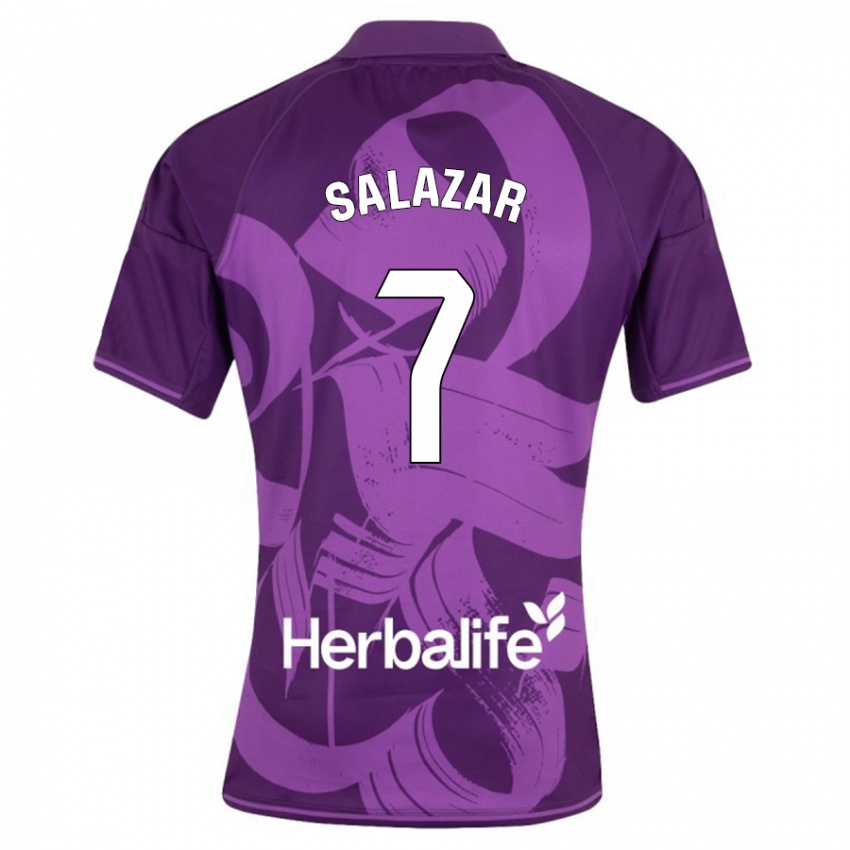 Herren Israel Salazar #7 Violett Auswärtstrikot Trikot 2023/24 T-Shirt Schweiz