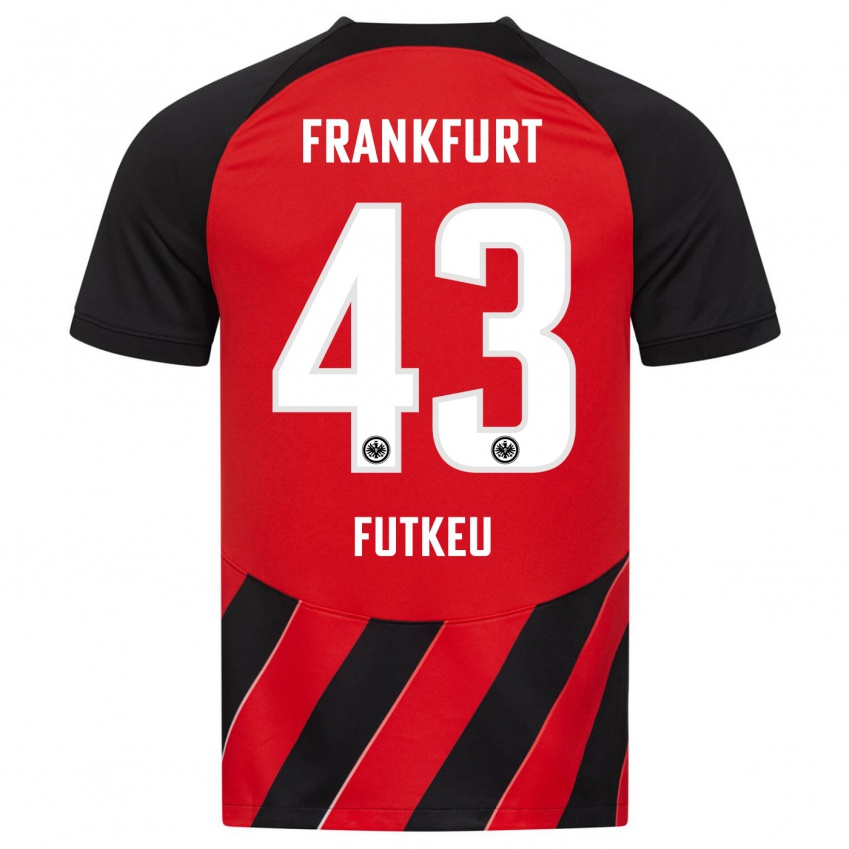 Damen Noel Futkeu #43 Rot Schwarz Heimtrikot Trikot 2023/24 T-Shirt Schweiz