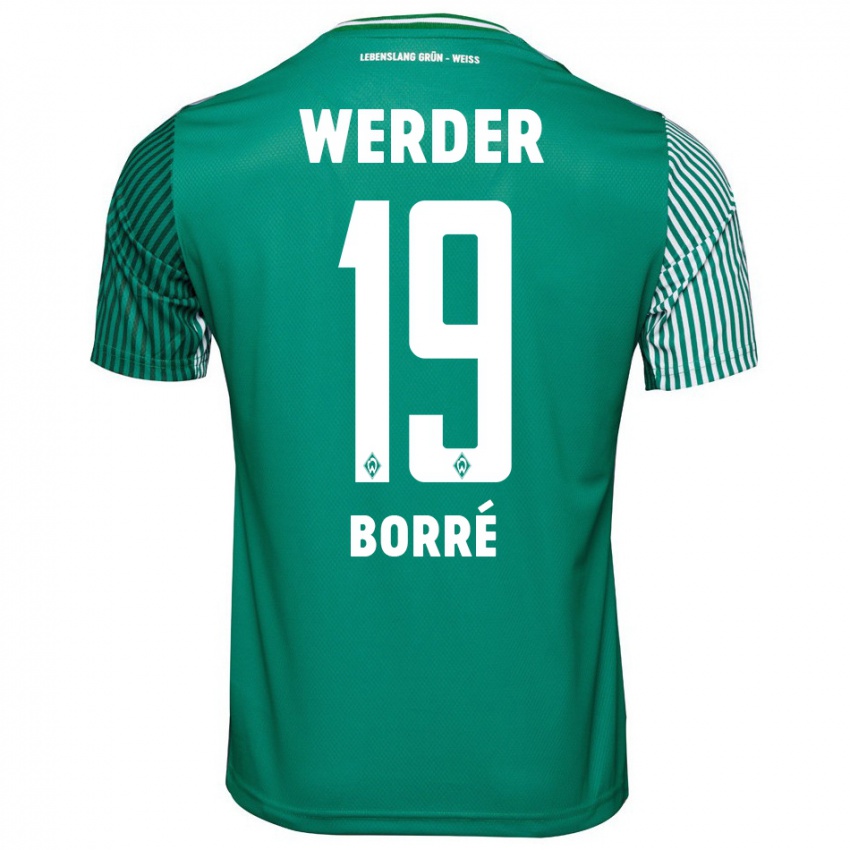 Damen Rafael Borre #19 Grün Heimtrikot Trikot 2023/24 T-Shirt Schweiz