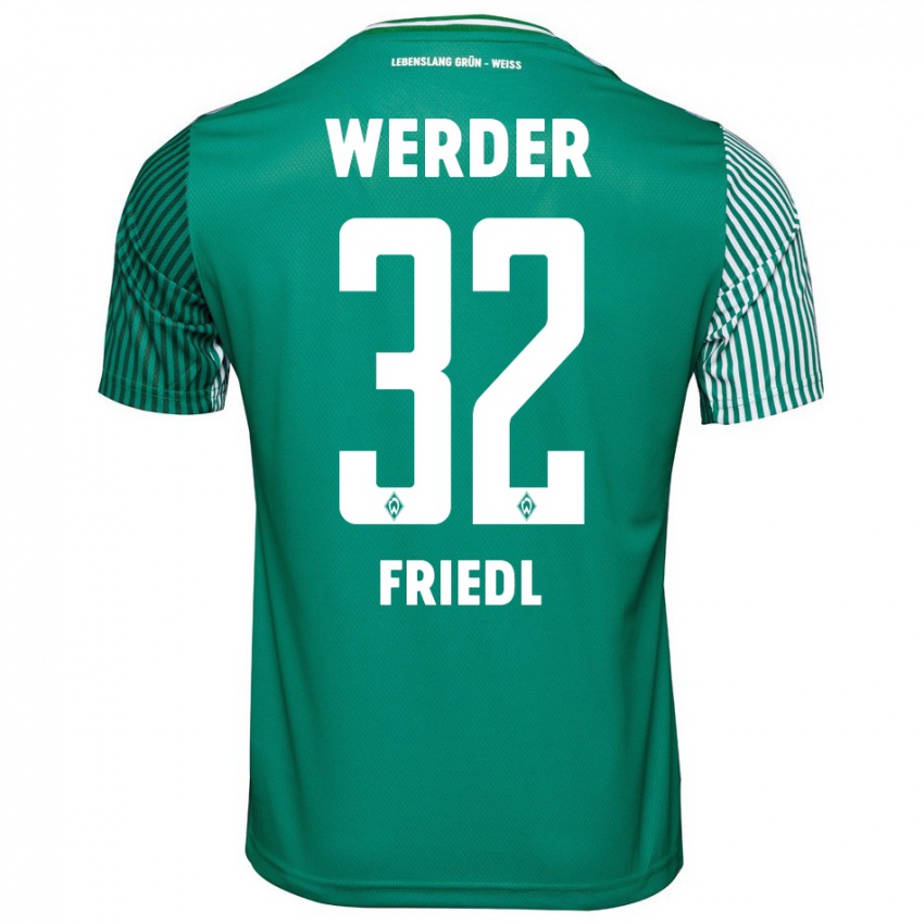 Damen Marco Friedl #32 Grün Heimtrikot Trikot 2023/24 T-Shirt Schweiz