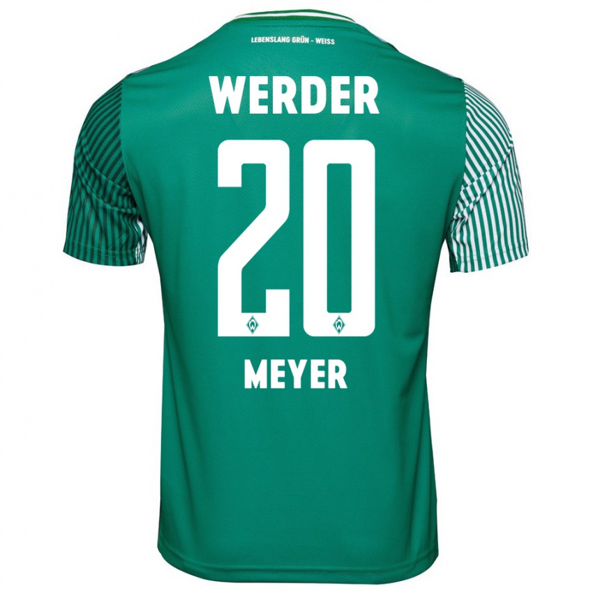 Damen Keno-Miguel Meyer #20 Grün Heimtrikot Trikot 2023/24 T-Shirt Schweiz