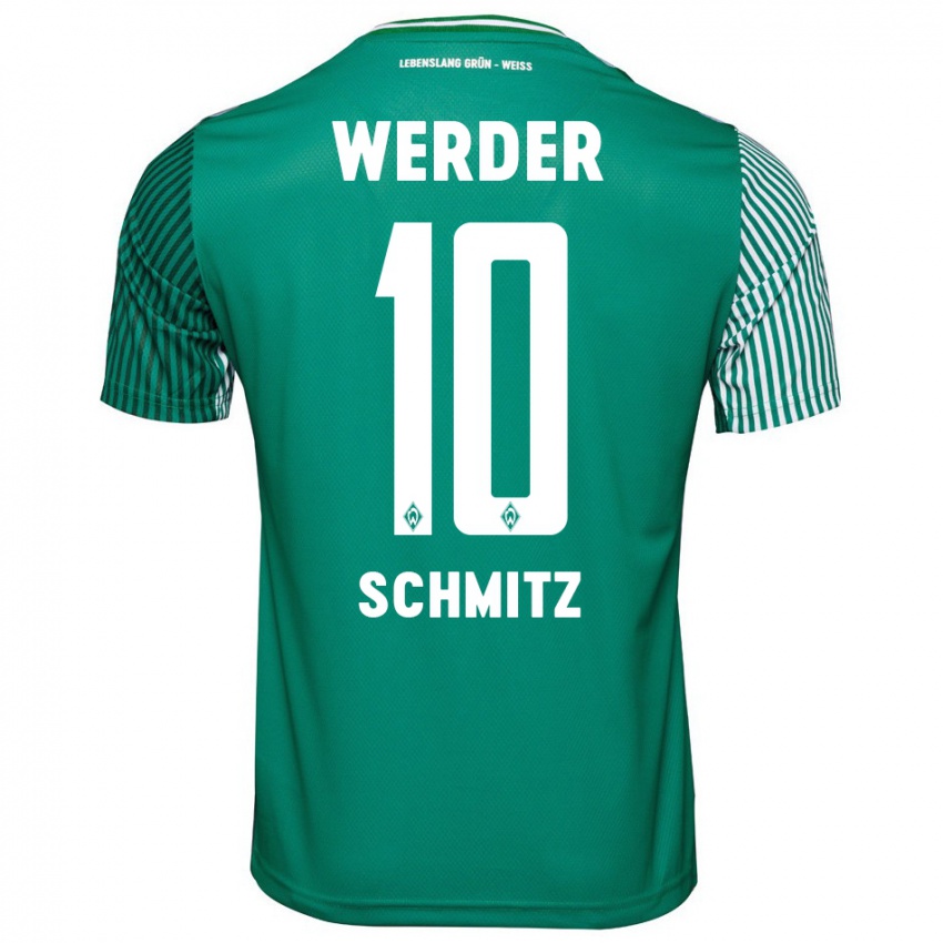 Damen Maximilian Schmitz #10 Grün Heimtrikot Trikot 2023/24 T-Shirt Schweiz