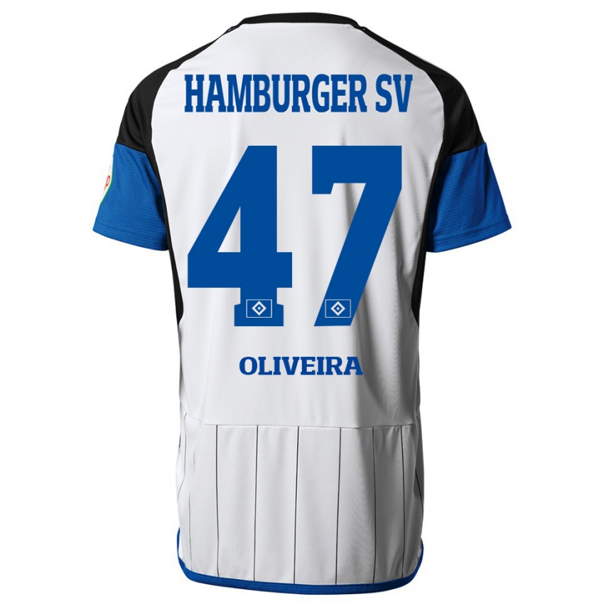 Damen Nicolas Oliveira #47 Weiß Heimtrikot Trikot 2023/24 T-Shirt Schweiz