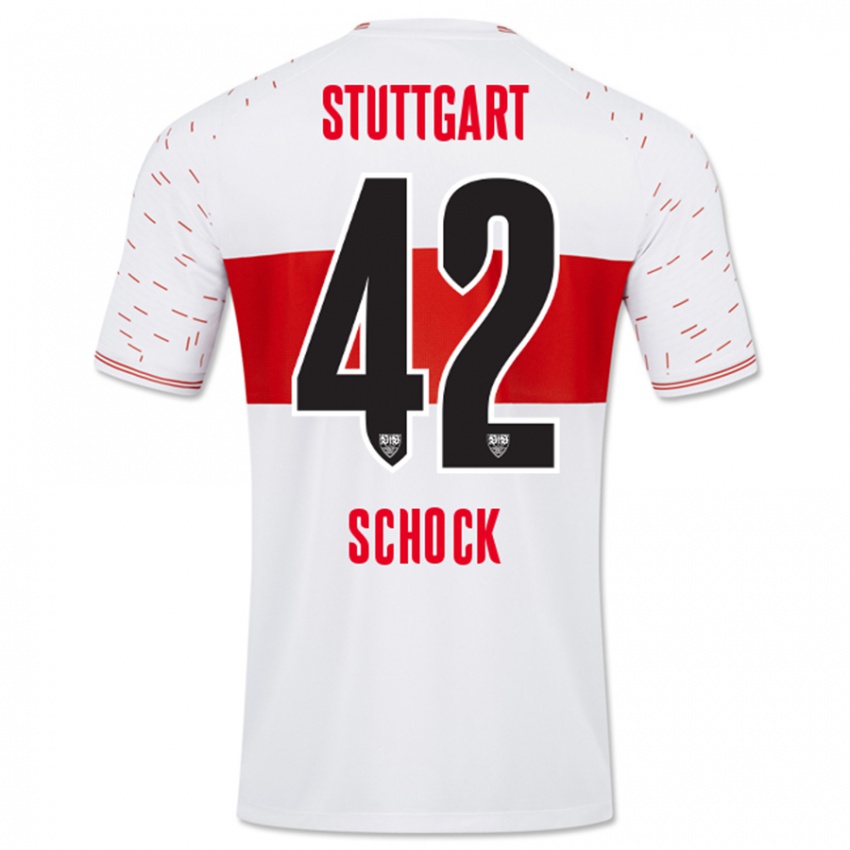 Damen Florian Schock #42 Weiß Heimtrikot Trikot 2023/24 T-Shirt Schweiz