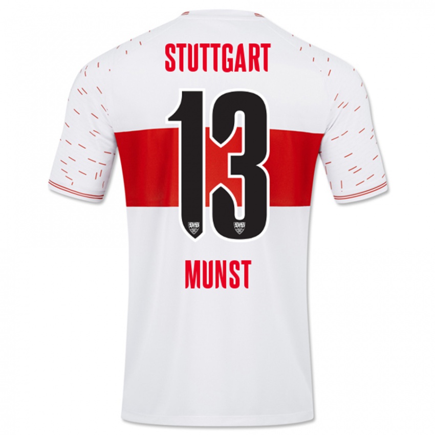 Damen Leonhard Münst #13 Weiß Heimtrikot Trikot 2023/24 T-Shirt Schweiz