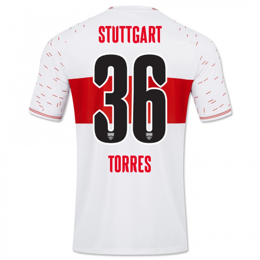 Damen Yohann Torres #36 Weiß Heimtrikot Trikot 2023/24 T-Shirt Schweiz