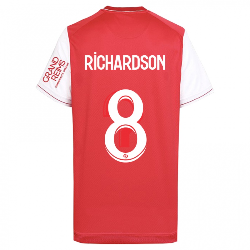 Damen Amir Richardson #8 Rot Heimtrikot Trikot 2023/24 T-Shirt Schweiz