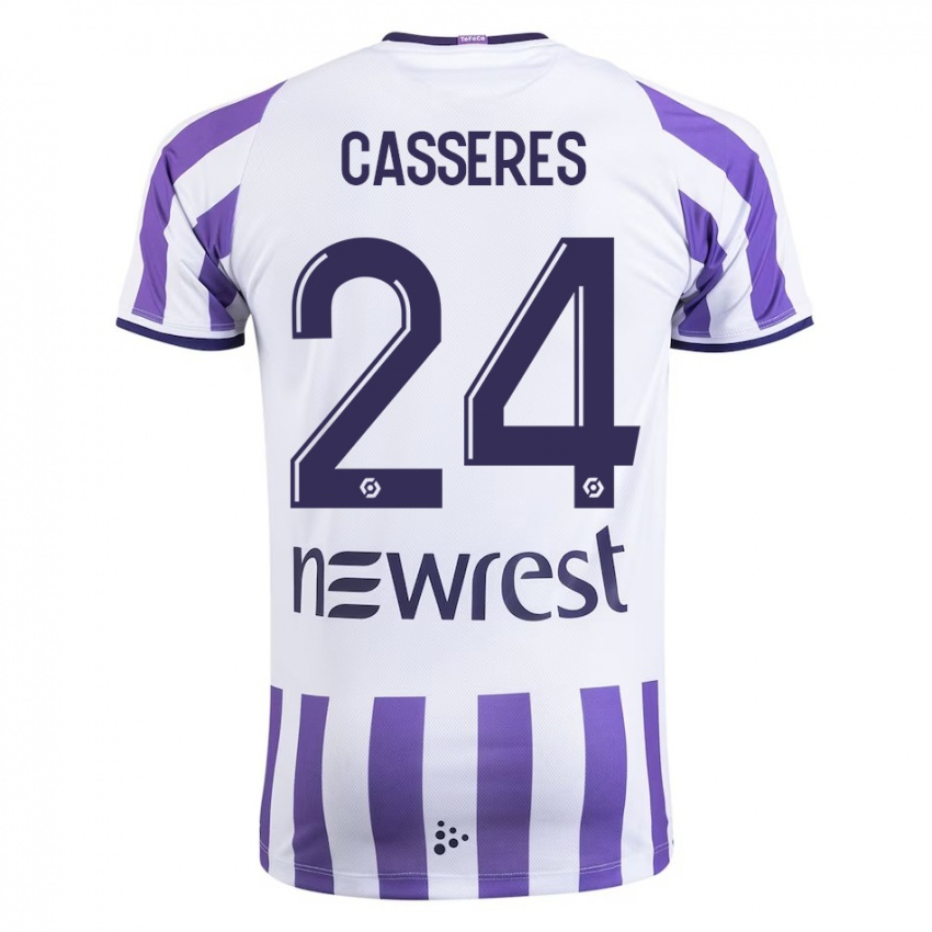 Damen Cristian Cásseres Jr. #24 Weiß Heimtrikot Trikot 2023/24 T-Shirt Schweiz