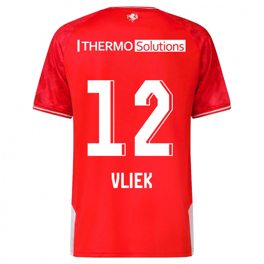 Damen Leonie Vliek #12 Rot Heimtrikot Trikot 2023/24 T-Shirt Schweiz