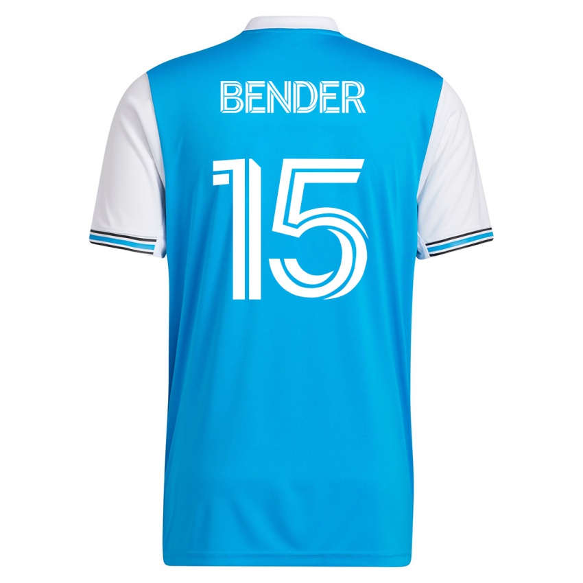 Damen Ben Bender #15 Blau Heimtrikot Trikot 2023/24 T-Shirt Schweiz