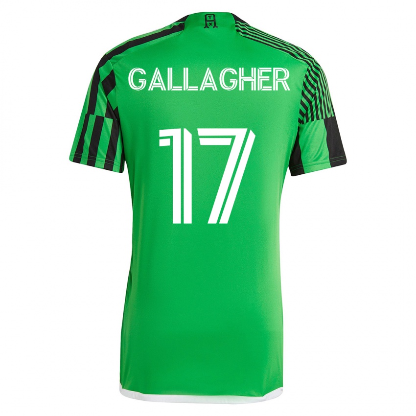 Damen Jon Gallagher #17 Grün Schwarz Heimtrikot Trikot 2023/24 T-Shirt Schweiz