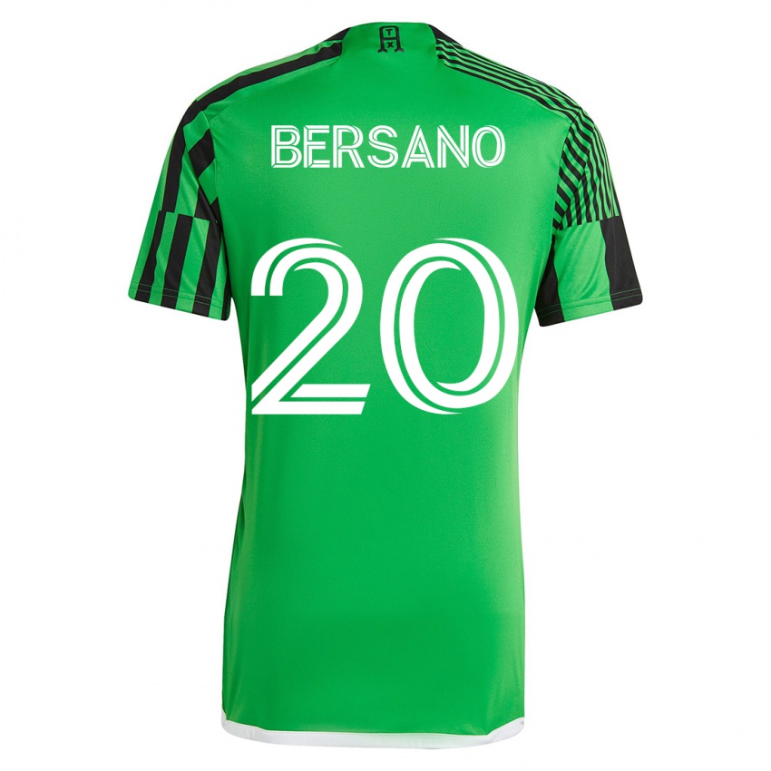 Damen Matt Bersano #20 Grün Schwarz Heimtrikot Trikot 2023/24 T-Shirt Schweiz
