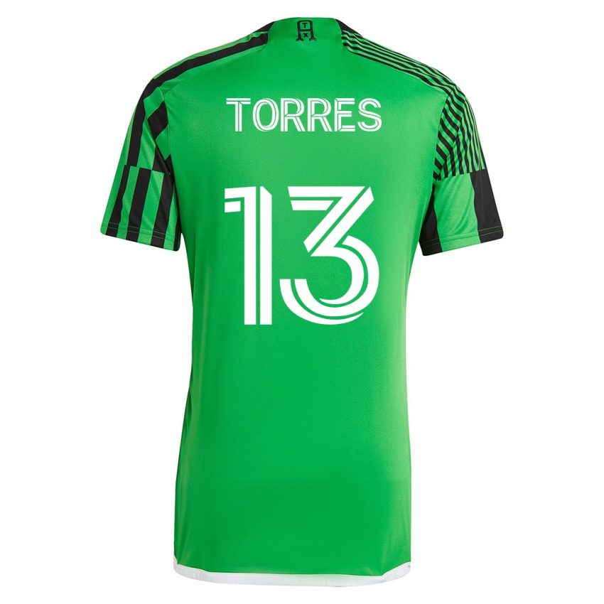 Damen Leo Torres #13 Grün Schwarz Heimtrikot Trikot 2023/24 T-Shirt Schweiz