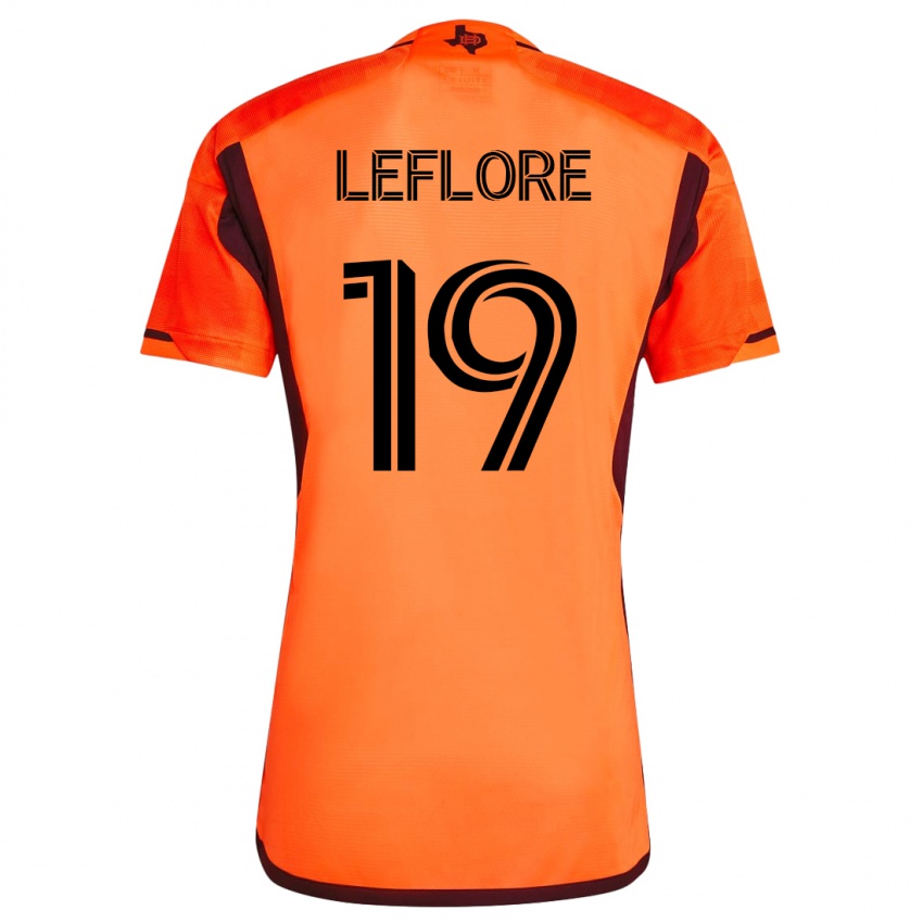 Damen Isaiah Leflore #19 Orangefarben Heimtrikot Trikot 2023/24 T-Shirt Schweiz