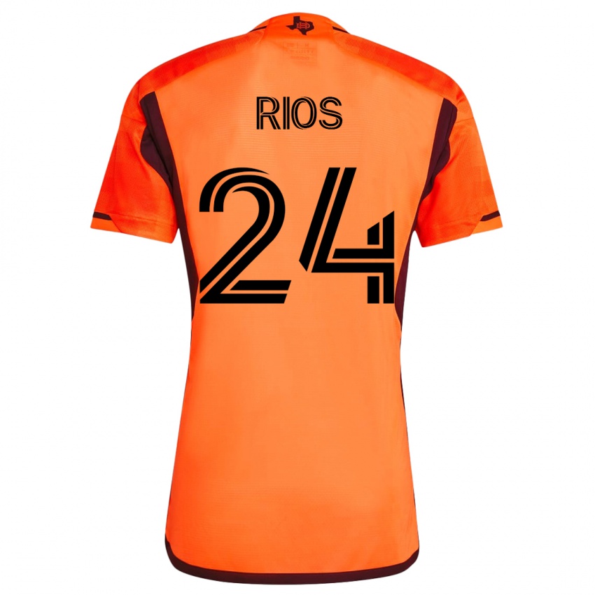 Damen Paolo Ríos #24 Orangefarben Heimtrikot Trikot 2023/24 T-Shirt Schweiz