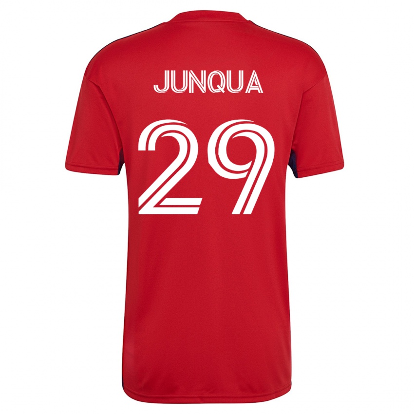 Damen Sam Junqua #29 Rot Heimtrikot Trikot 2023/24 T-Shirt Schweiz