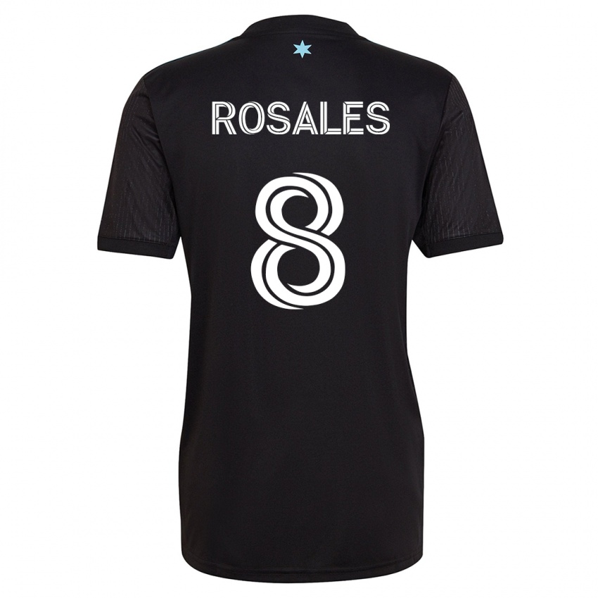 Damen Joseph Rosales #8 Schwarz Heimtrikot Trikot 2023/24 T-Shirt Schweiz