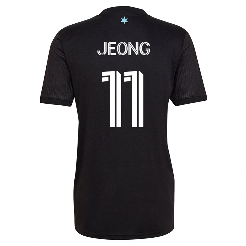 Damen Sang-Bin Jeong #11 Schwarz Heimtrikot Trikot 2023/24 T-Shirt Schweiz