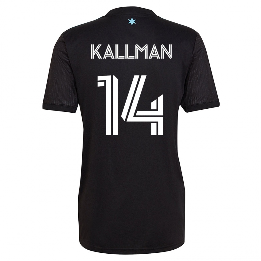 Damen Brent Kallman #14 Schwarz Heimtrikot Trikot 2023/24 T-Shirt Schweiz