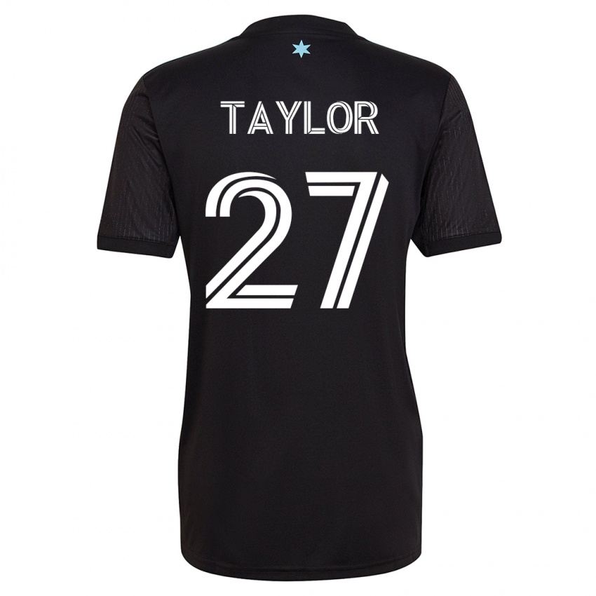 Damen D.j. Taylor #27 Schwarz Heimtrikot Trikot 2023/24 T-Shirt Schweiz