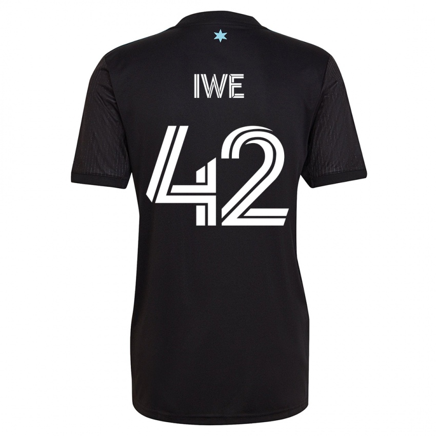 Damen Emmanuel Iwe #42 Schwarz Heimtrikot Trikot 2023/24 T-Shirt Schweiz