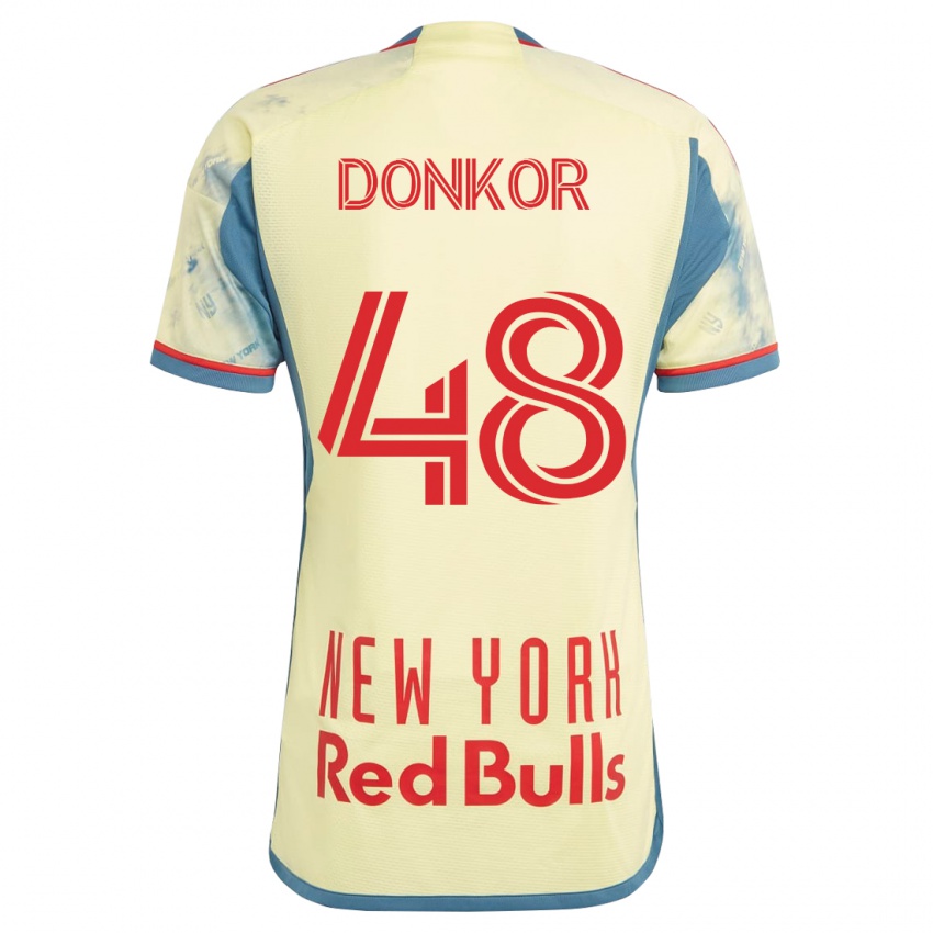 Damen Ronald Donkor #48 Gelb Heimtrikot Trikot 2023/24 T-Shirt Schweiz
