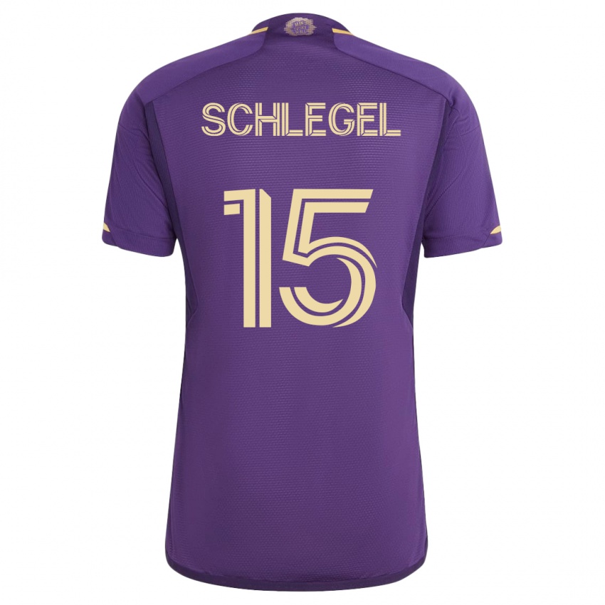 Damen Rodrigo Schlegel #15 Violett Heimtrikot Trikot 2023/24 T-Shirt Schweiz