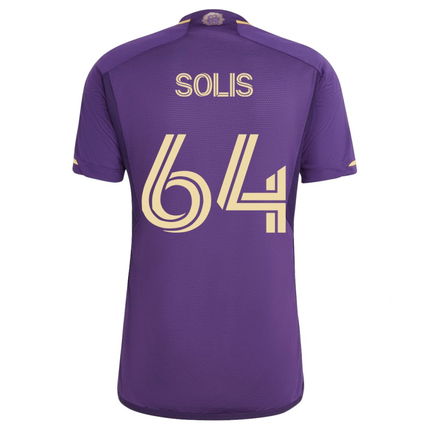 Damen Jhon Solís #64 Violett Heimtrikot Trikot 2023/24 T-Shirt Schweiz