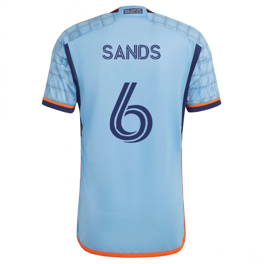 Damen James Sands #6 Blau Heimtrikot Trikot 2023/24 T-Shirt Schweiz