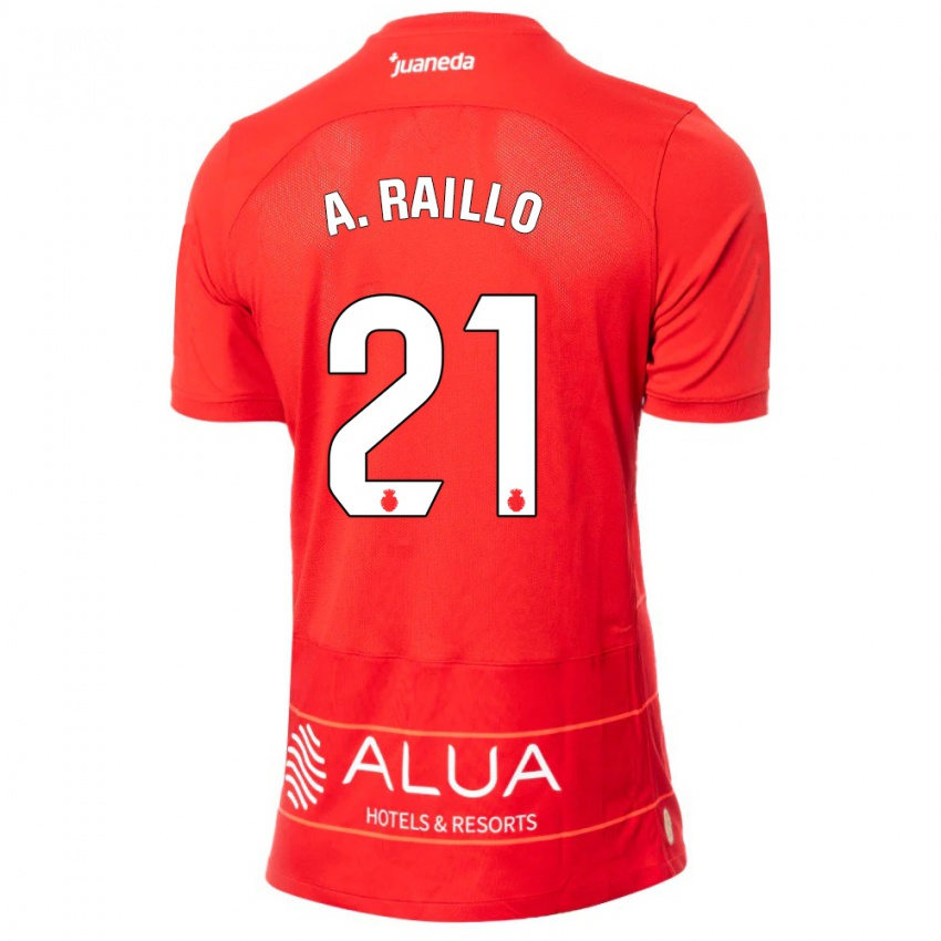 Damen Antonio Raíllo #21 Rot Heimtrikot Trikot 2023/24 T-Shirt Schweiz