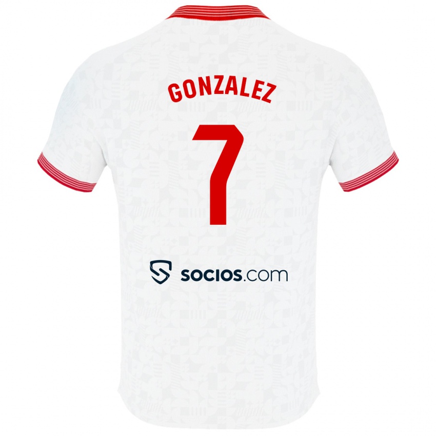 Damen Juan González #7 Weiß Heimtrikot Trikot 2023/24 T-Shirt Schweiz