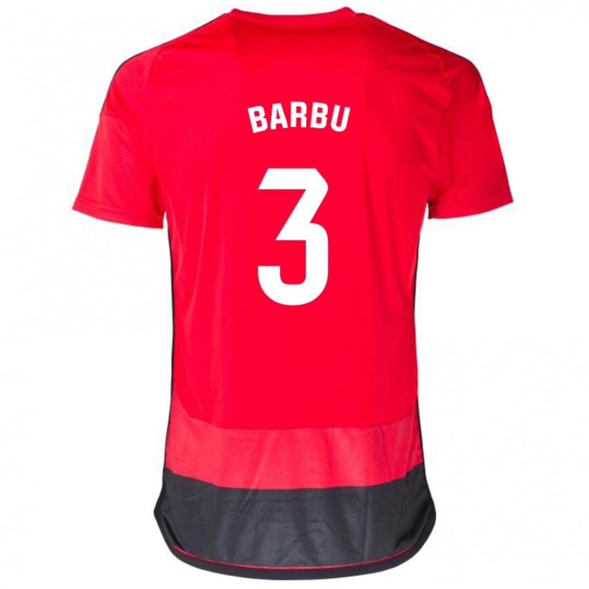 Damen Álex Barbu #3 Rot Schwarz Heimtrikot Trikot 2023/24 T-Shirt Schweiz