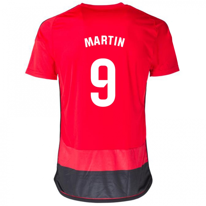 Damen Carlos Martin #9 Rot Schwarz Heimtrikot Trikot 2023/24 T-Shirt Schweiz