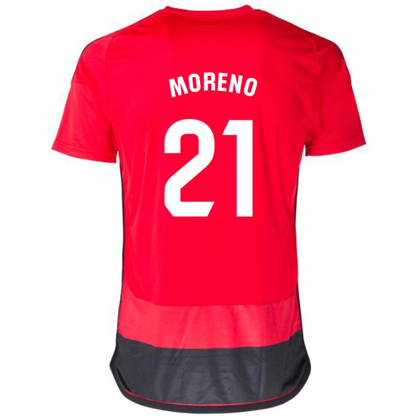 Damen Diego Moreno #21 Rot Schwarz Heimtrikot Trikot 2023/24 T-Shirt Schweiz