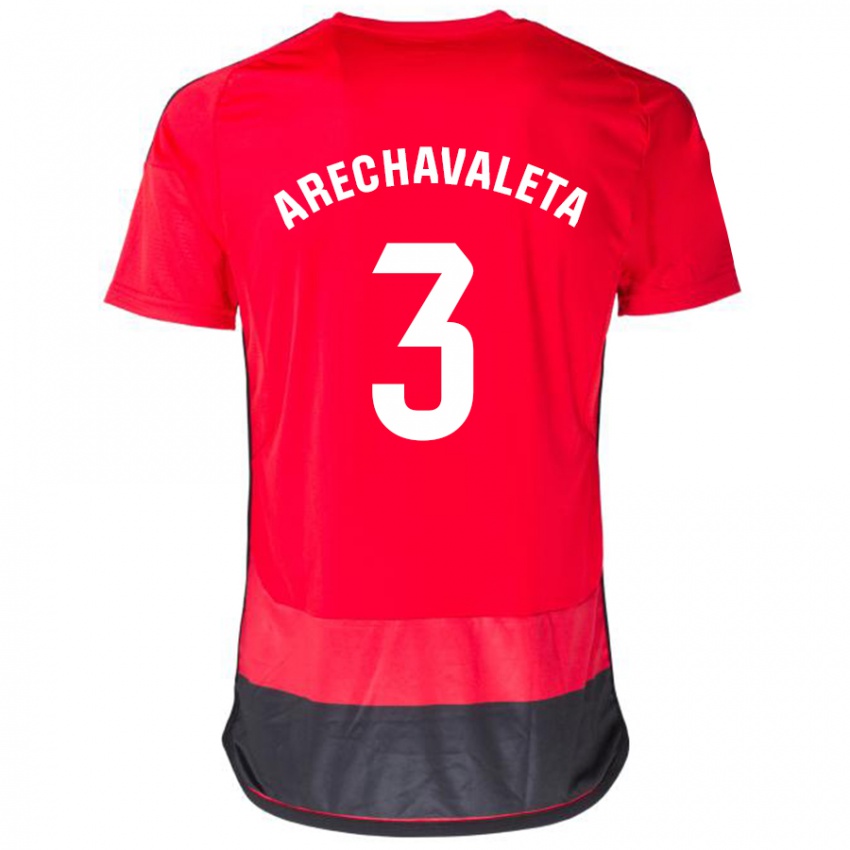 Damen Jorge Arechavaleta #3 Rot Schwarz Heimtrikot Trikot 2023/24 T-Shirt Schweiz