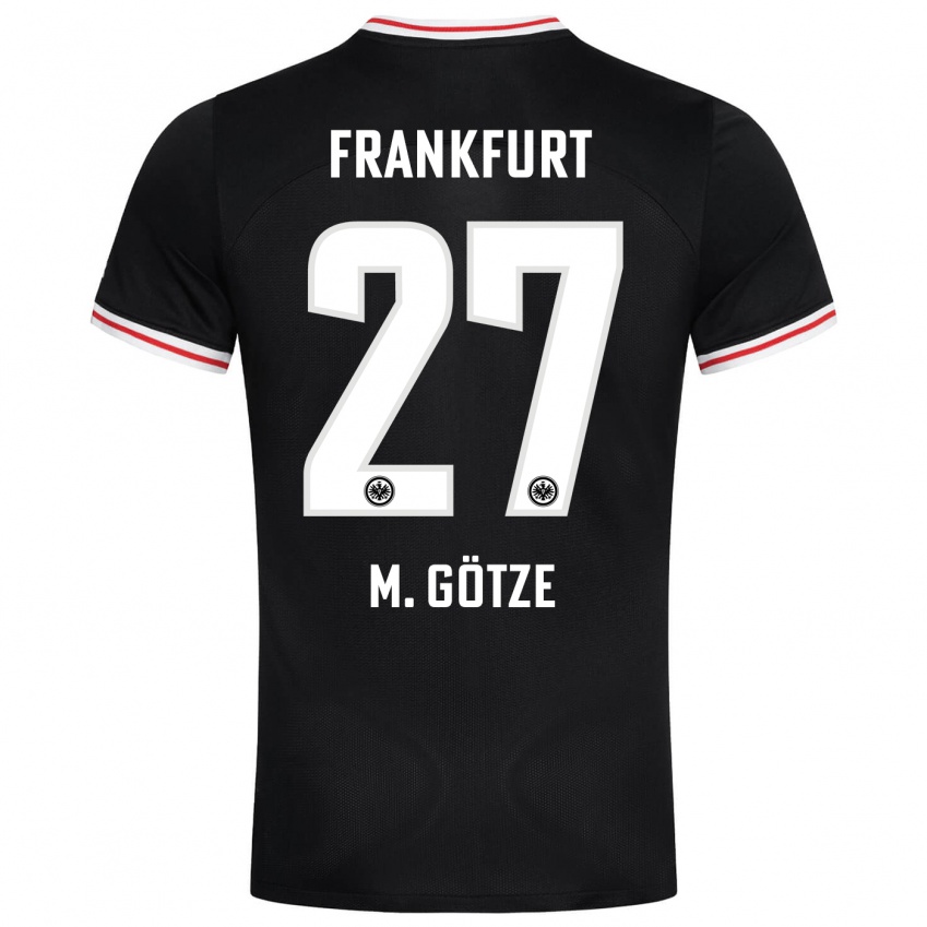 Damen Mario Götze #27 Schwarz Auswärtstrikot Trikot 2023/24 T-Shirt Schweiz