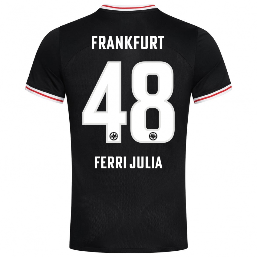 Damen Nacho Ferri #48 Schwarz Auswärtstrikot Trikot 2023/24 T-Shirt Schweiz