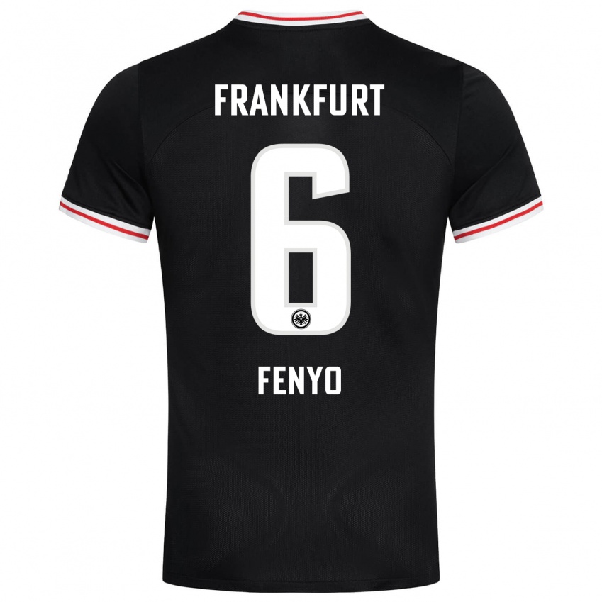 Damen Noah Fenyö #6 Schwarz Auswärtstrikot Trikot 2023/24 T-Shirt Schweiz