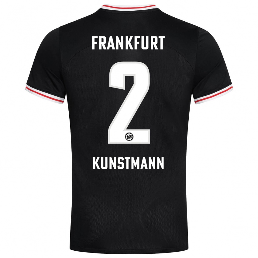 Damen Kelvin Kunstmann #2 Schwarz Auswärtstrikot Trikot 2023/24 T-Shirt Schweiz