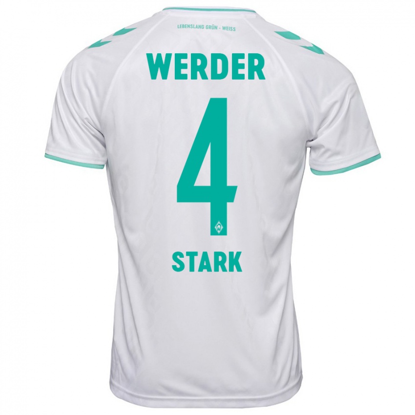 Damen Niklas Stark #4 Weiß Auswärtstrikot Trikot 2023/24 T-Shirt Schweiz