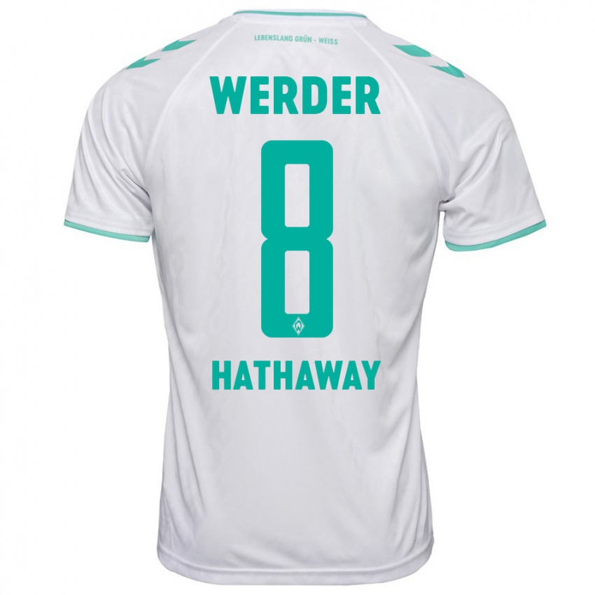 Damen Max Hathaway #8 Weiß Auswärtstrikot Trikot 2023/24 T-Shirt Schweiz