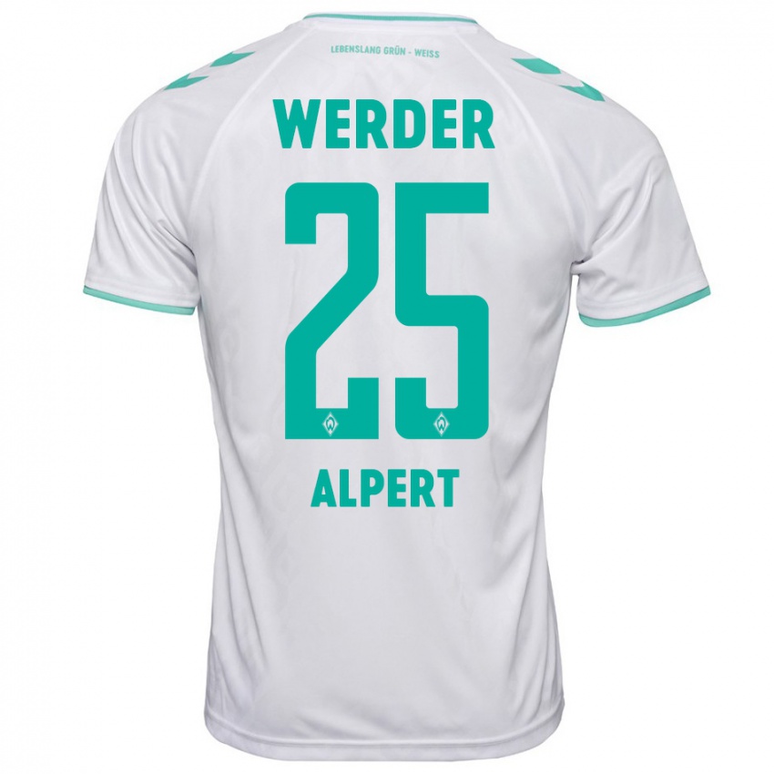 Damen Marvin Alpert #25 Weiß Auswärtstrikot Trikot 2023/24 T-Shirt Schweiz