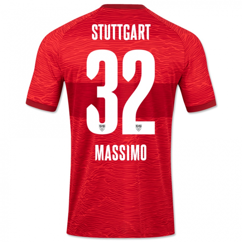 Damen Roberto Massimo #32 Rot Auswärtstrikot Trikot 2023/24 T-Shirt Schweiz